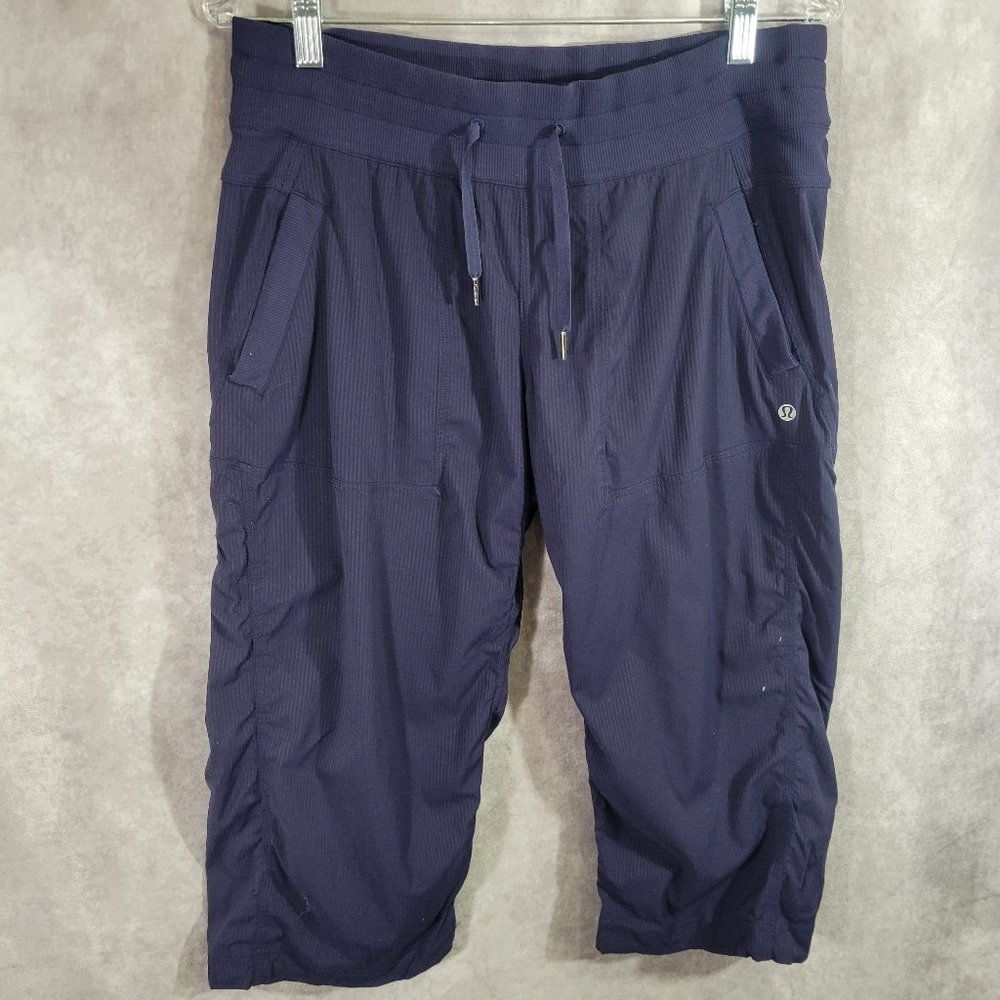 Lululemon Dark Navy Studio Women's Cropped Pants Size 8